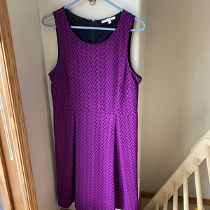 Purple lined dress